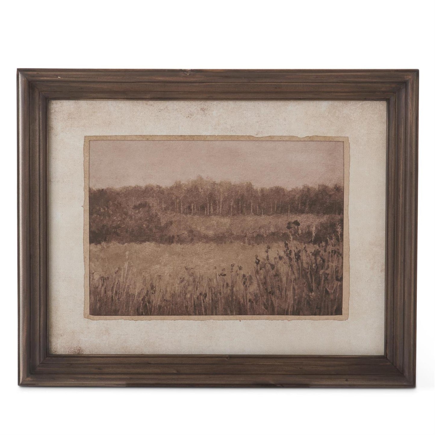 Dark Fir Wood Framed Naturescape
