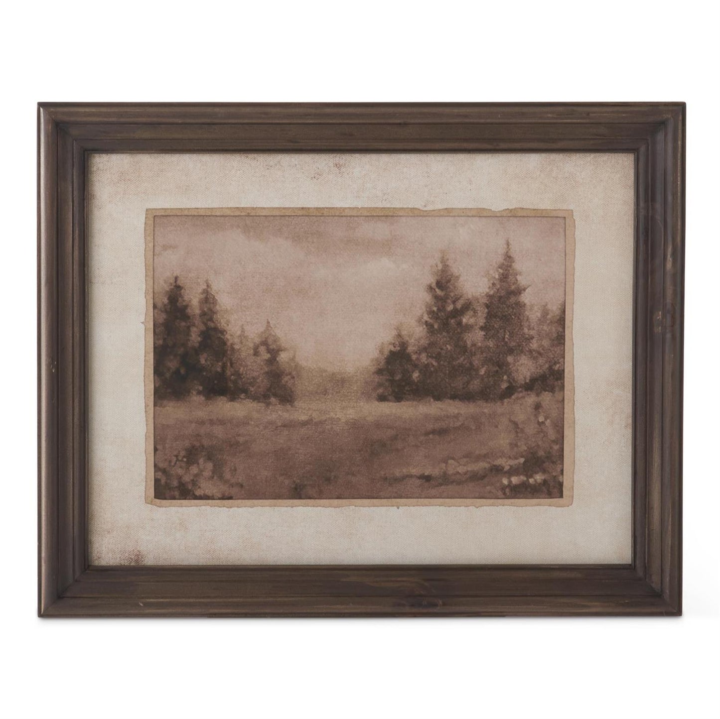 Dark Fir Wood Framed Naturescape