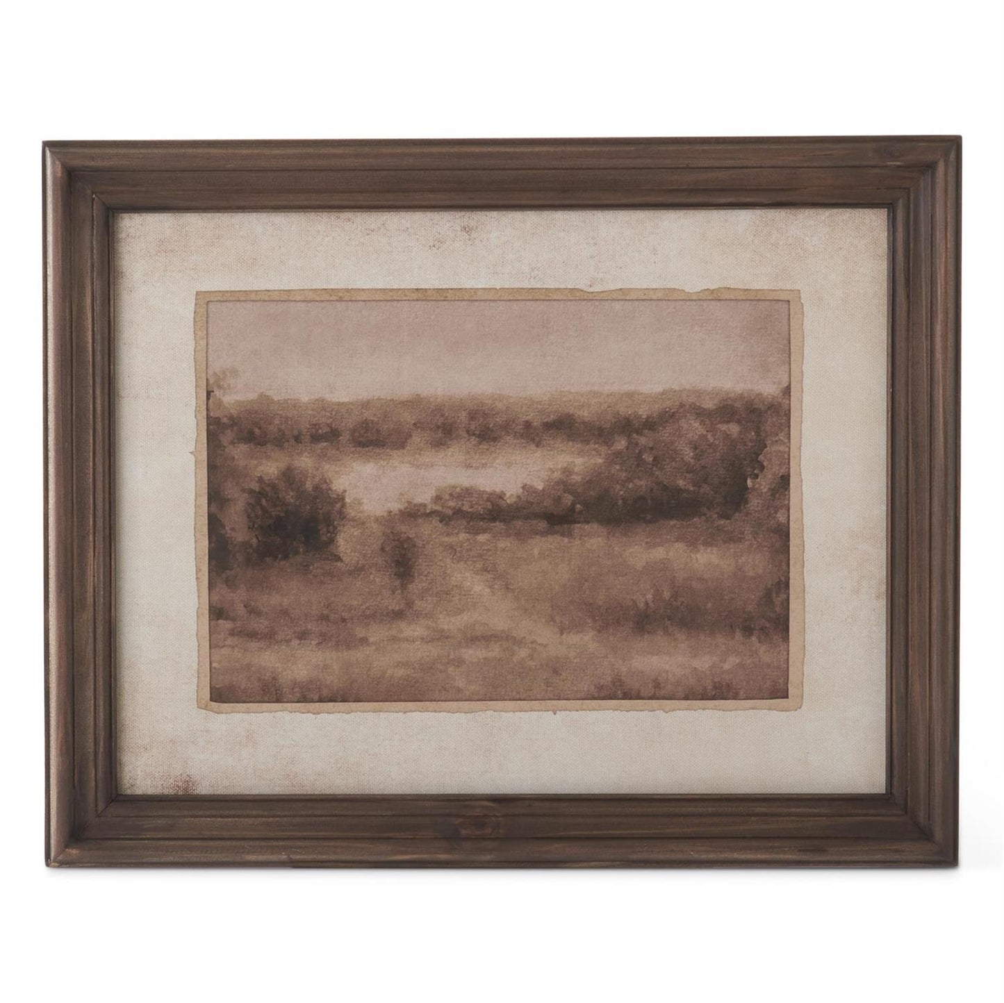 Dark Fir Wood Framed Naturescape