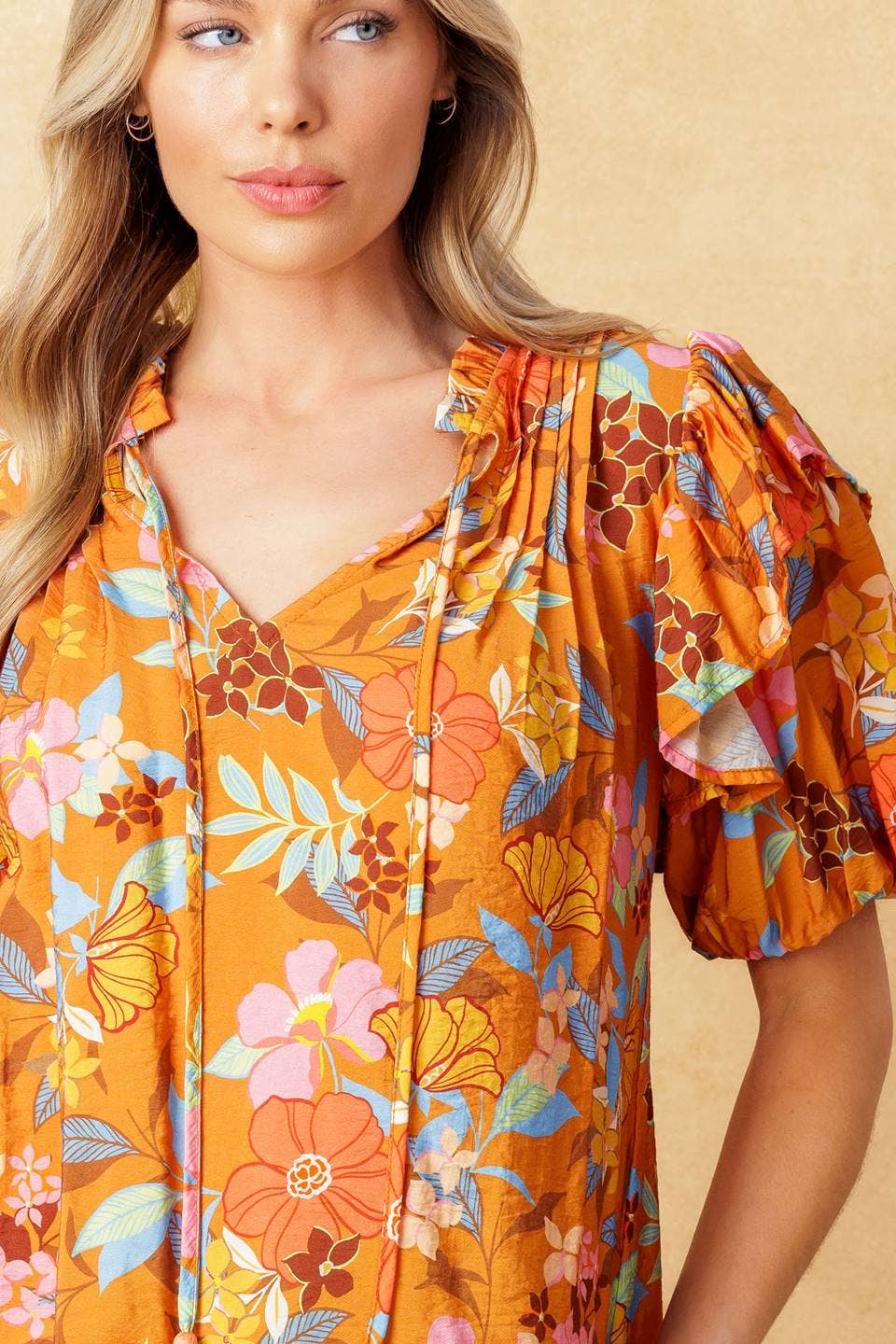 Printed Woven Top
