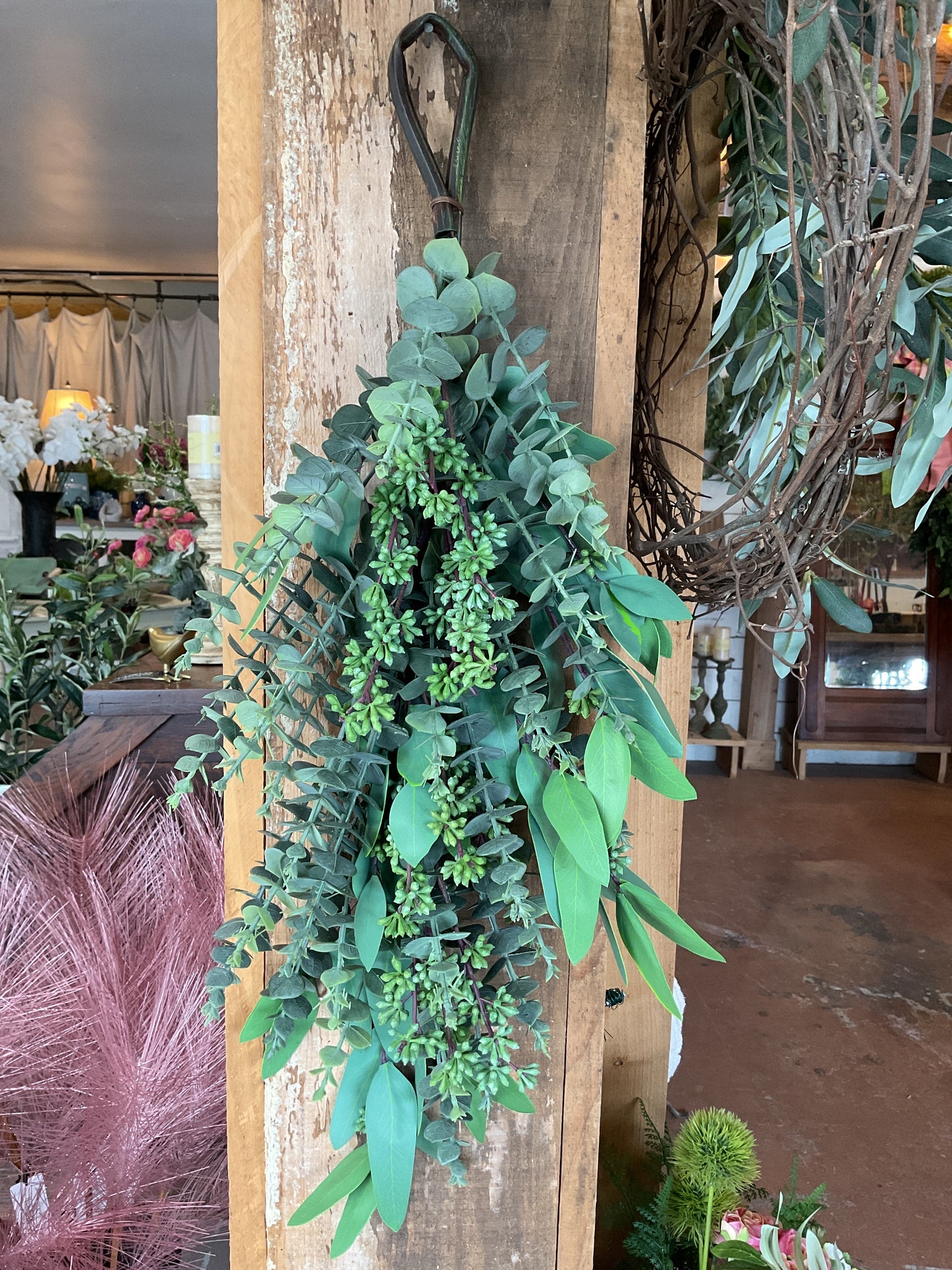 28” Mixed Eucalyptus Teardrop