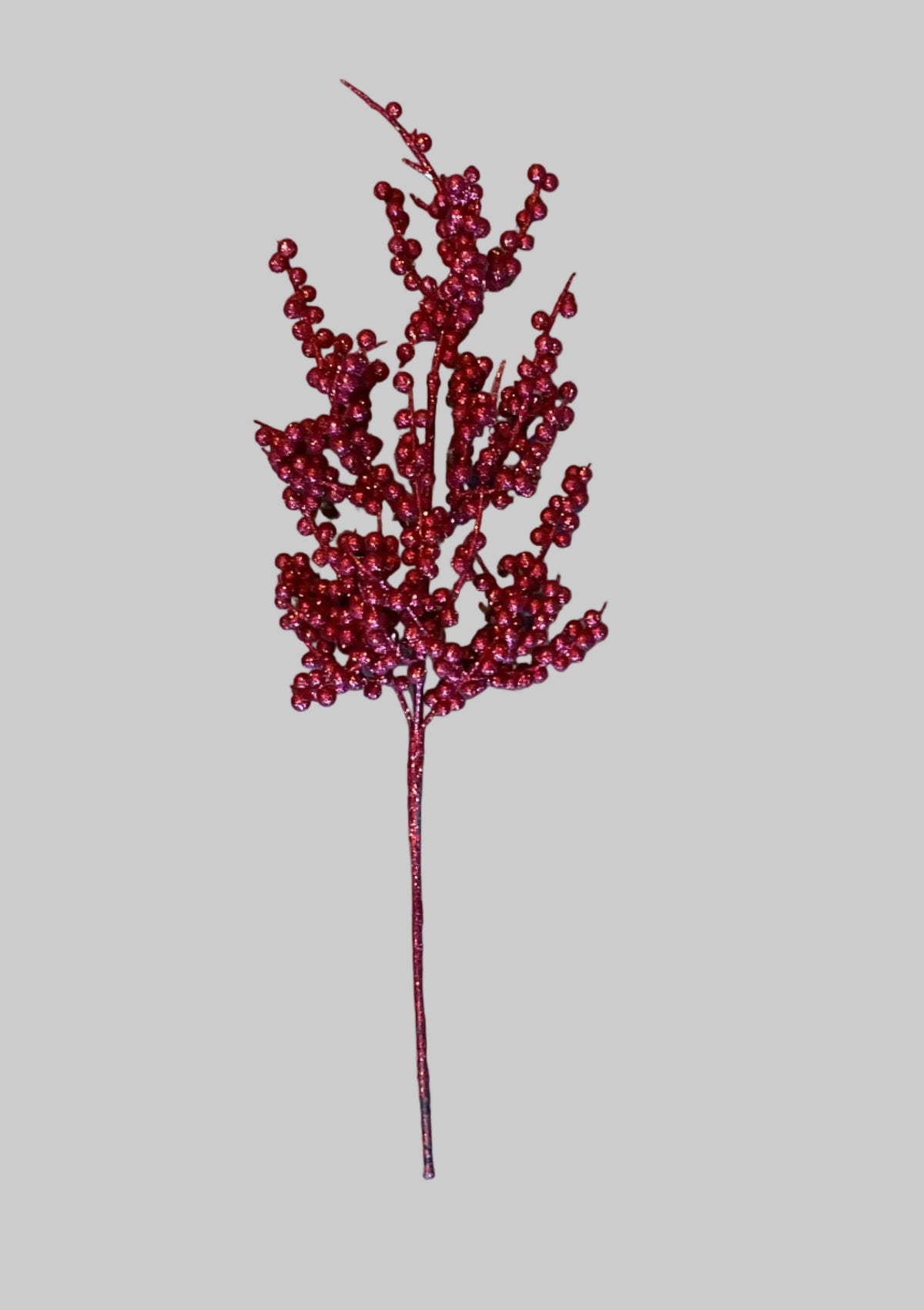 27"L GLITTER BERRY SPRAY