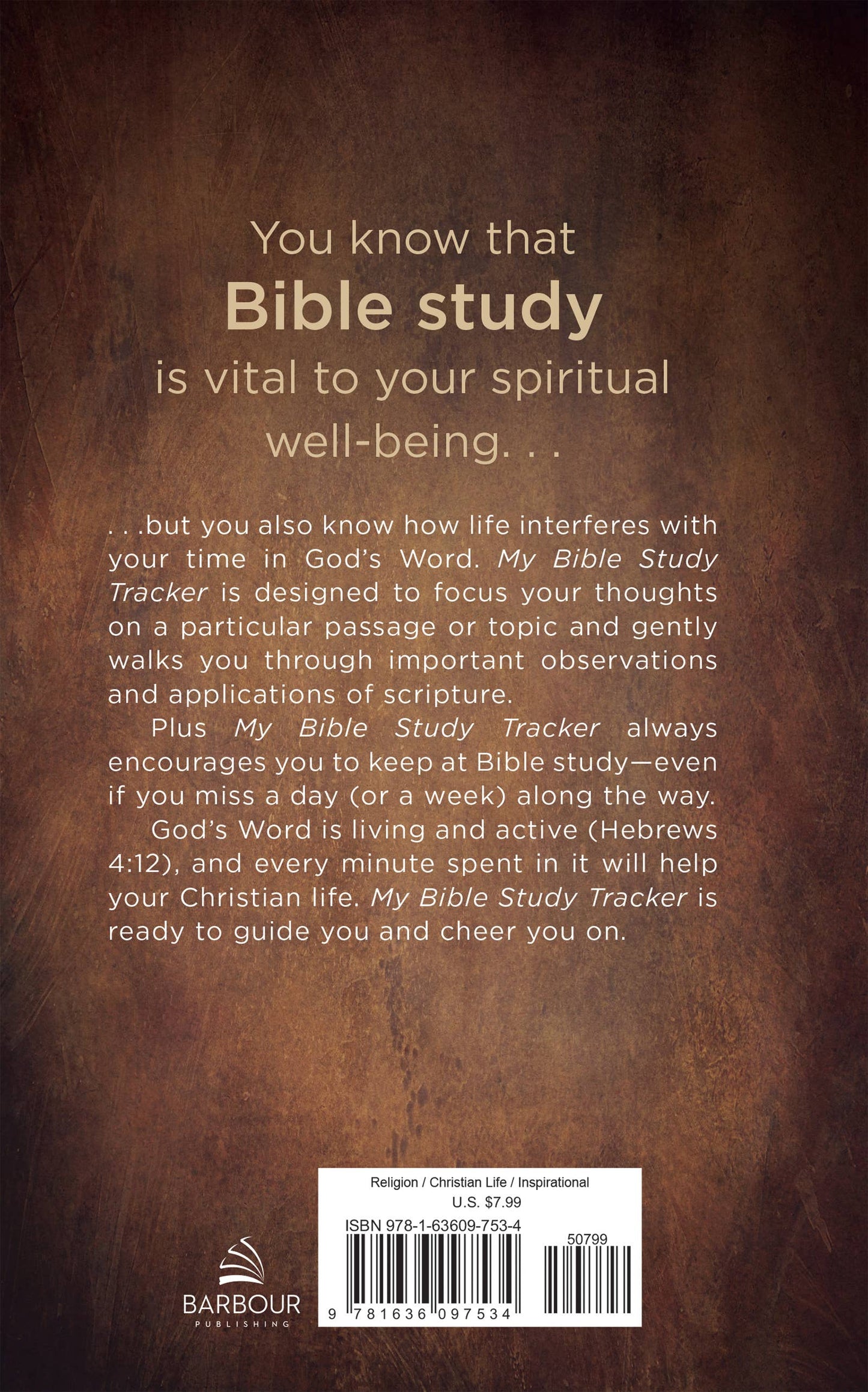 My Bible Study Tracker-Leather Forest