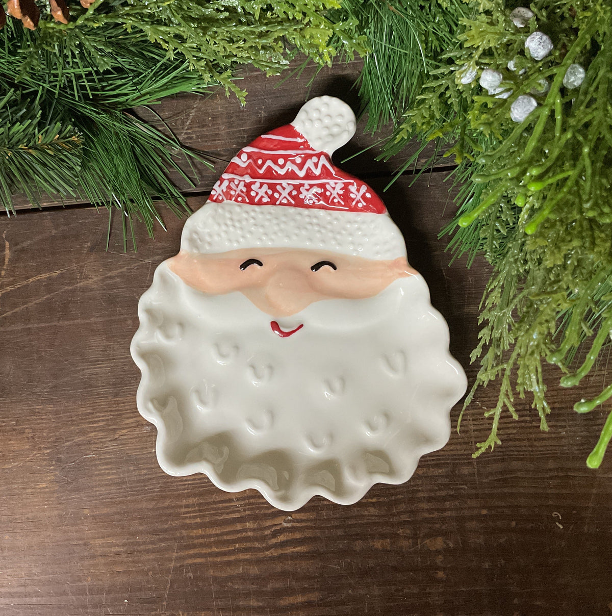 Sculpted Santa Platter