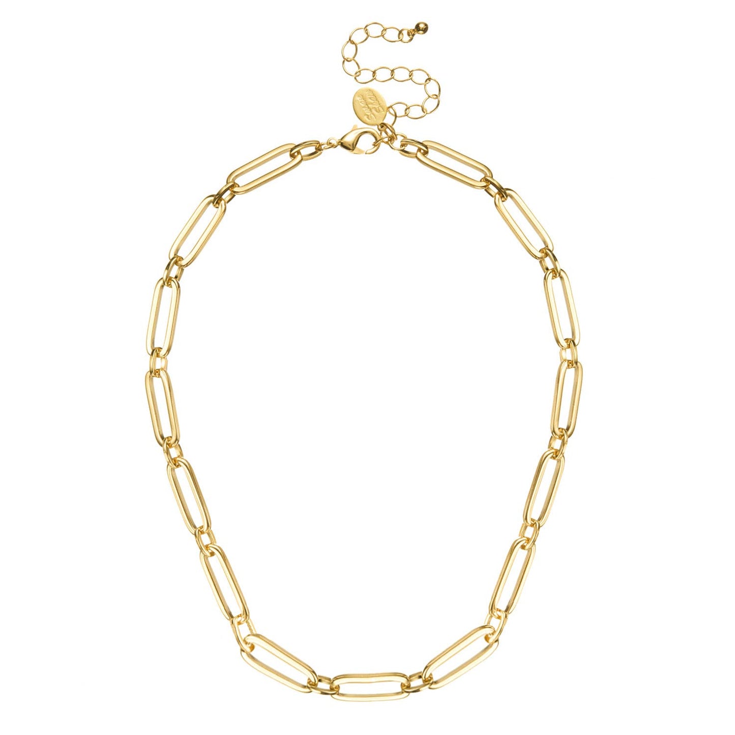 Mixed Link Paperclip Necklace