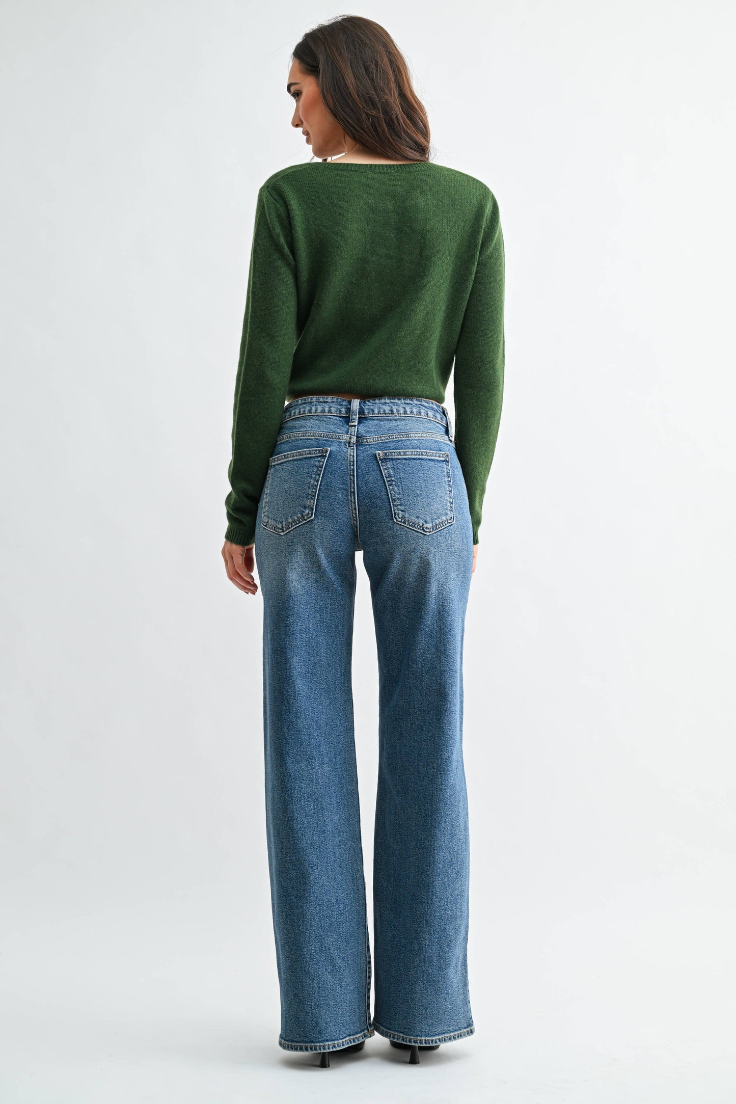 Full Length Wide Leg - MEDIUM DENIM