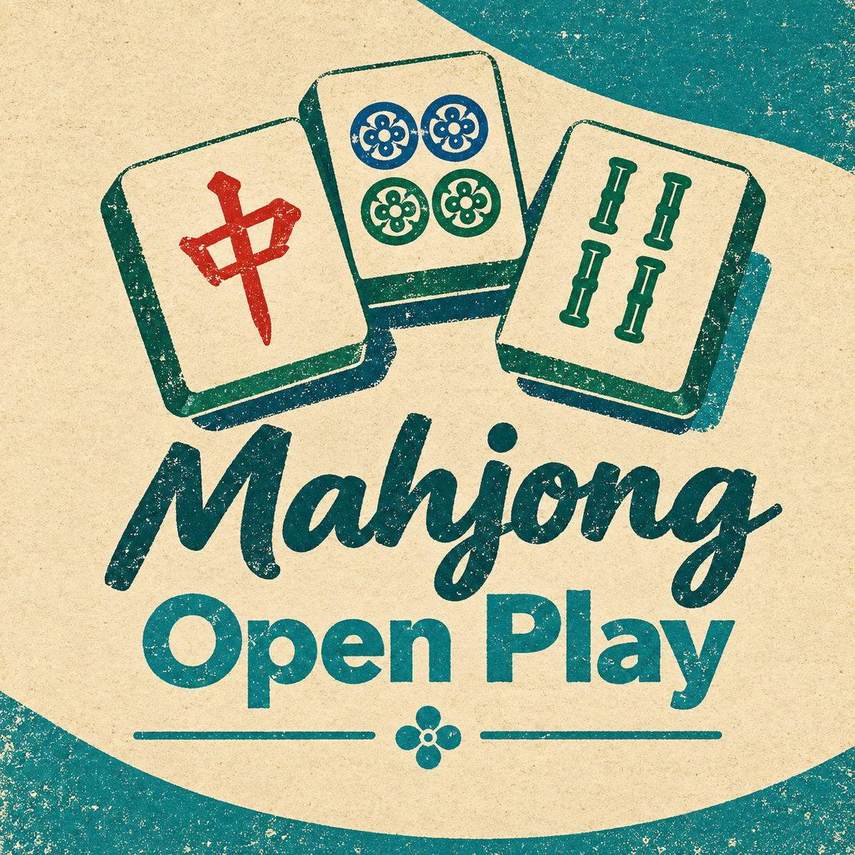 Mahjong Open Play — October 20, 2026, 10 AM–Noon