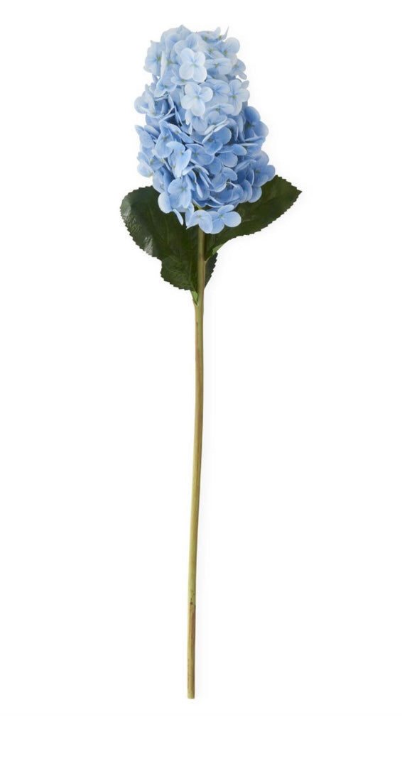 28" Blue Real Touch Cone Hydrangea Stem