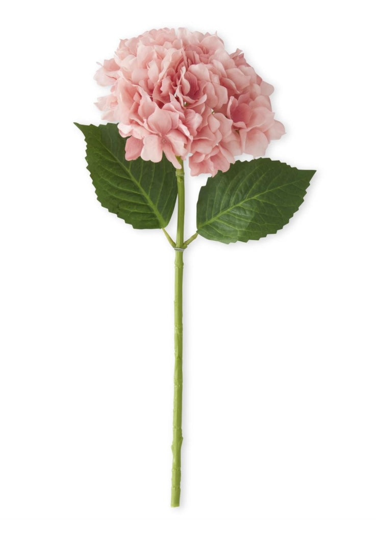 20 Inch Coral Real Touch Hydrangea Spray