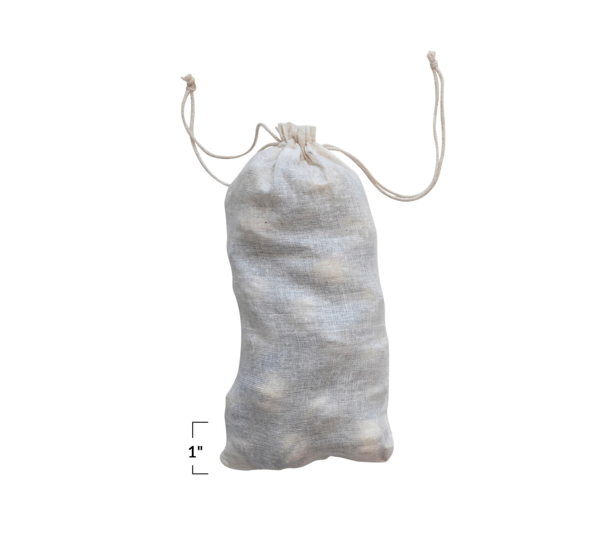 Embossed Glass Ornaments in Muslin Bag