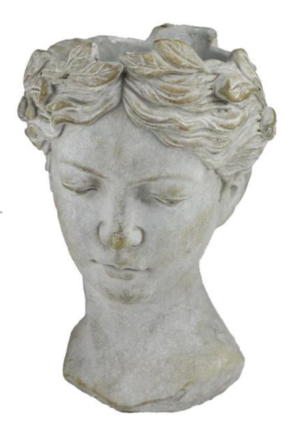 14”x9” Goddess Head Planter