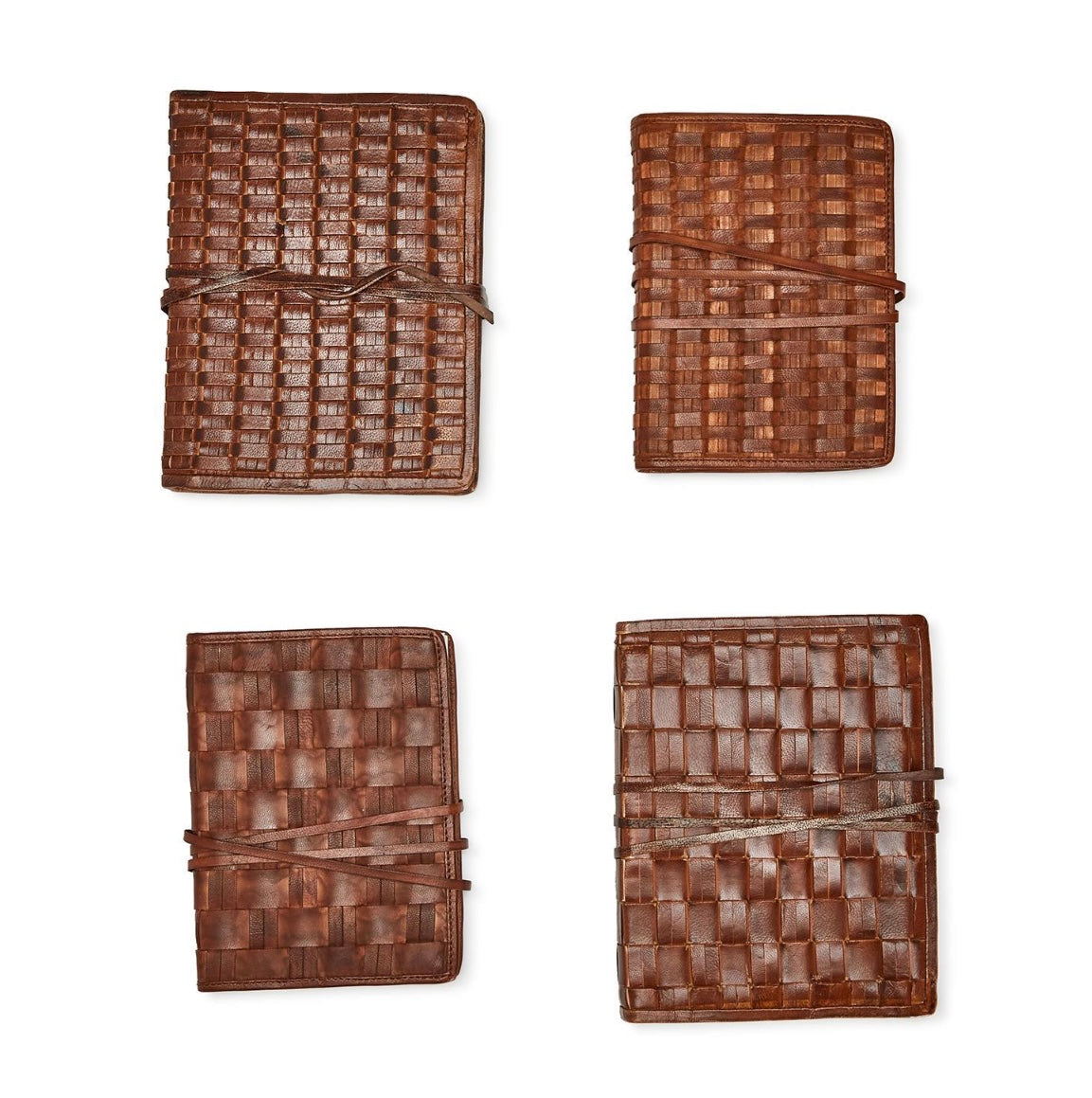 Chestnut Woven Leather Journal