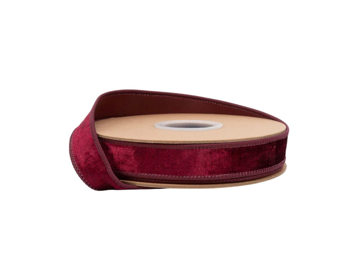 1” Wired Heritage Velvet Ribbon 10yd Roll