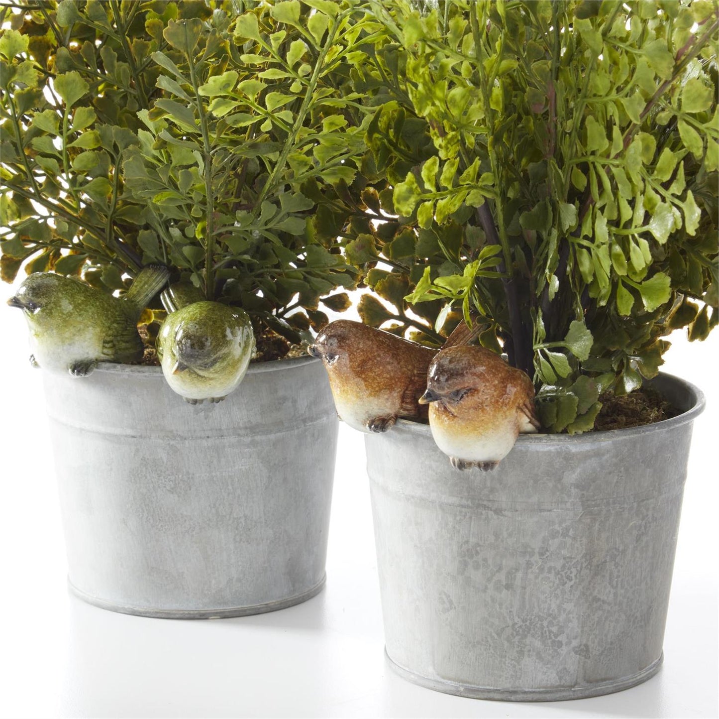 Assorted 2.25” Green Bird Pot Hanger