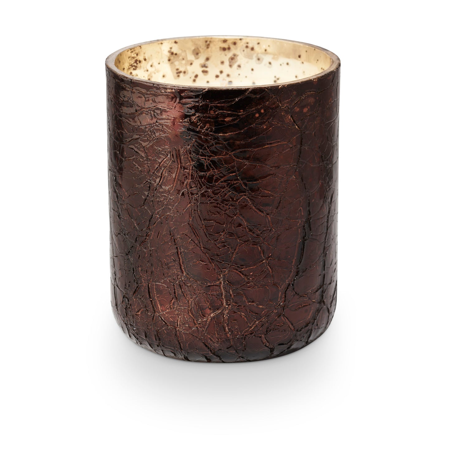 Midnight Pumpkin Crackle Glass Candle