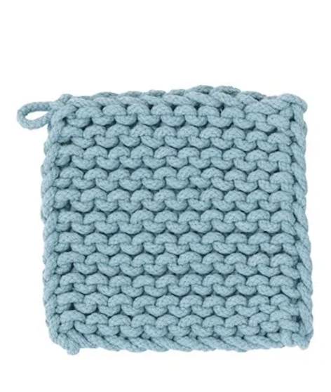 8" Square Cotton Crochet Pot Holder