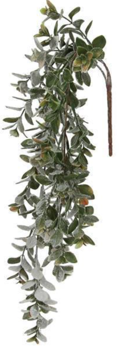 25" Snowy Leaf Teardrop