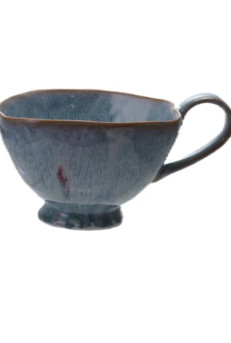 Stoneware Footed Coffee Mug