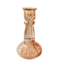 6" Pink Glass Taper Holder