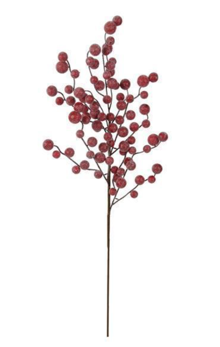 27" Frosted Mixed Berry Spray