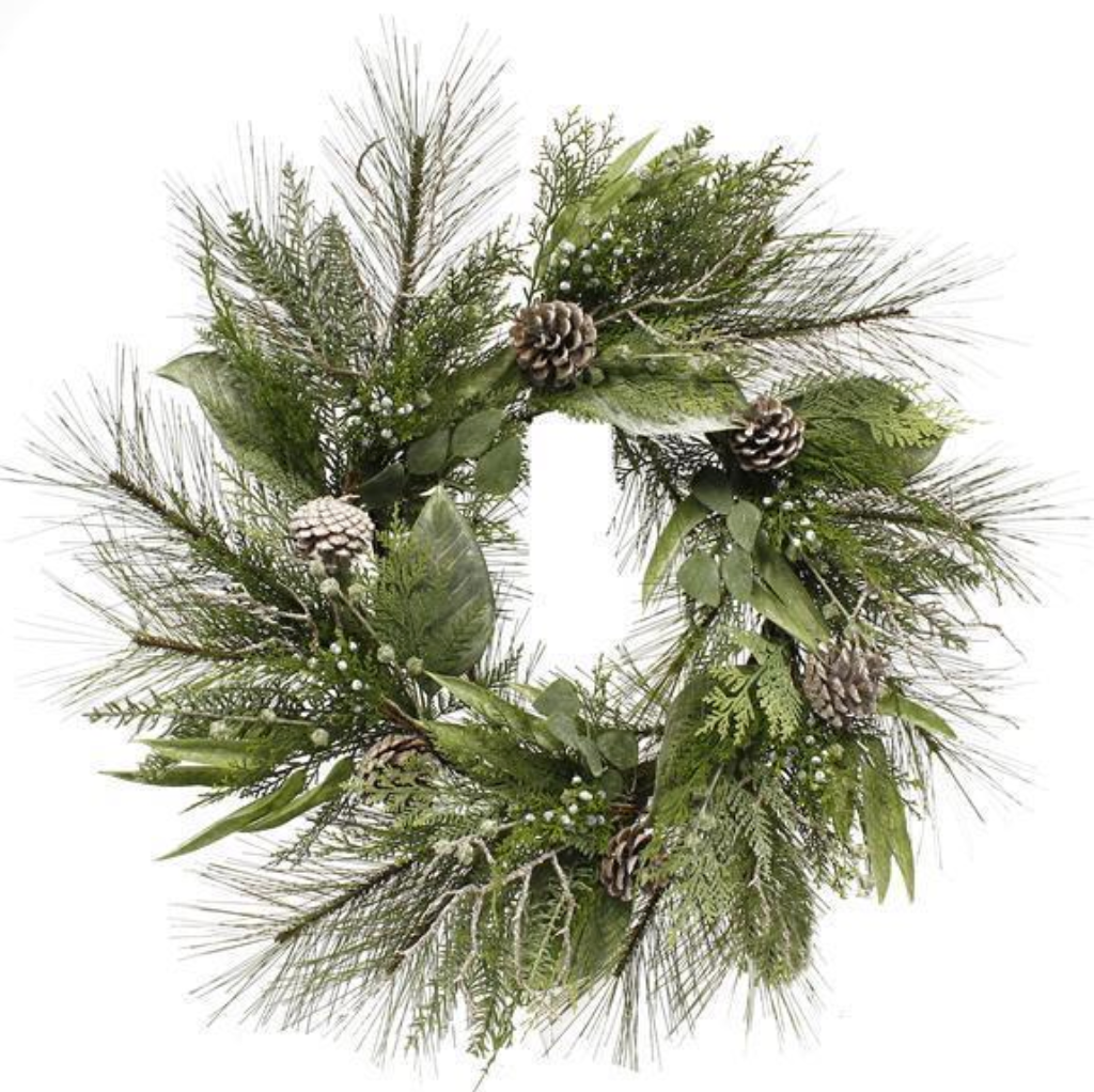 30" Mixed Pine Wreath