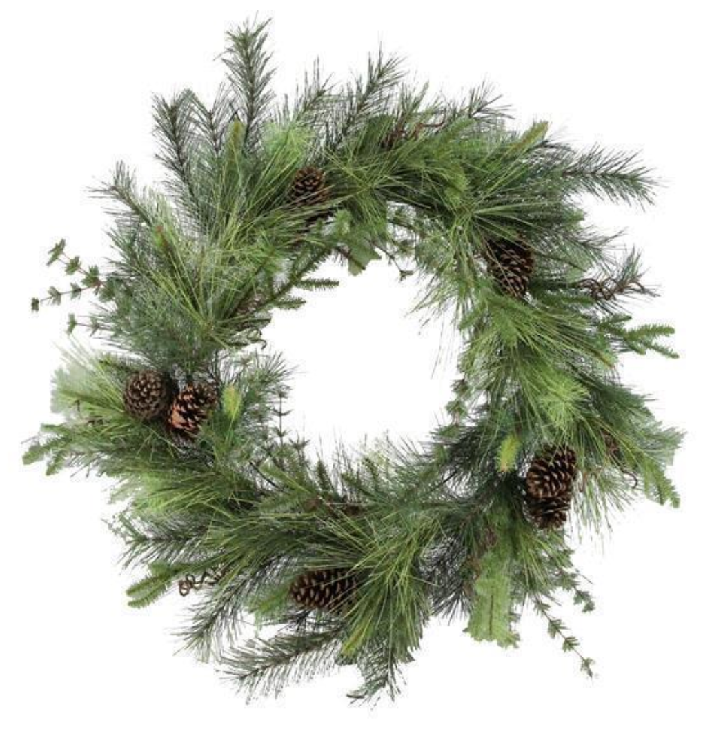 36" Deluxe Mountain Pine Wreath