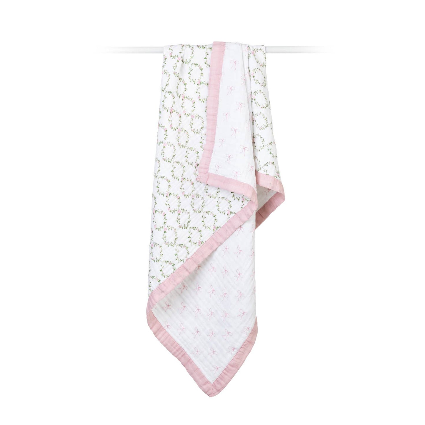 Classic Cotton Quilt- Bows & Rose Trellis