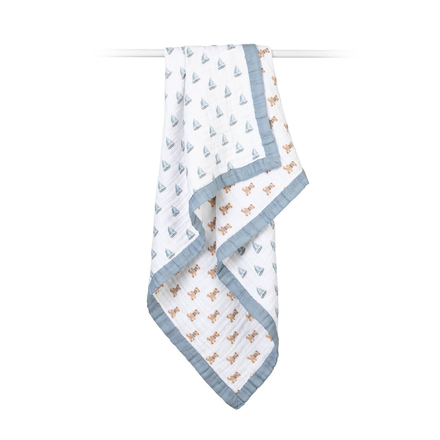 Classic Cotton Quilt- Vintage Bears & Sailboat