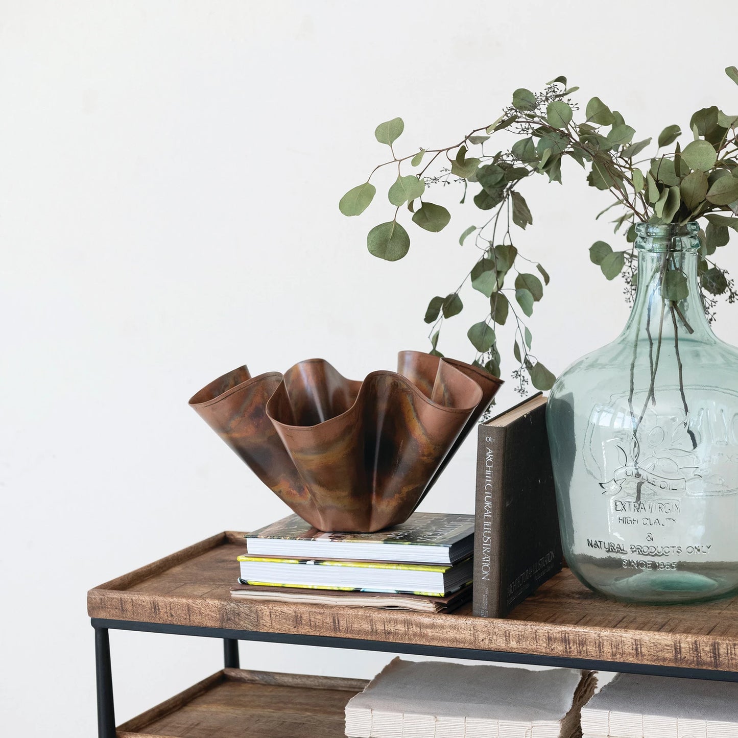 Metal Ruffle Bowl
