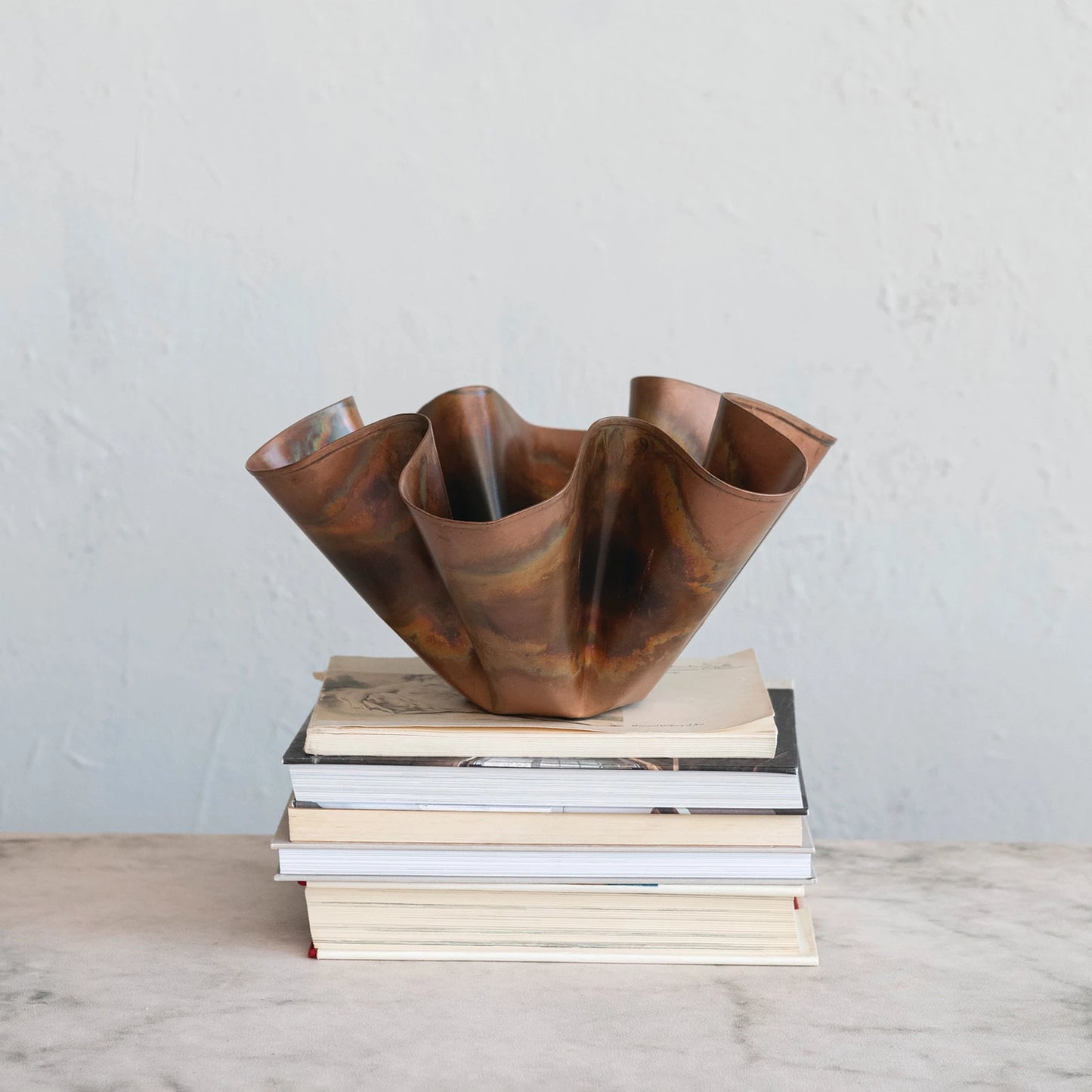 Metal Ruffle Bowl