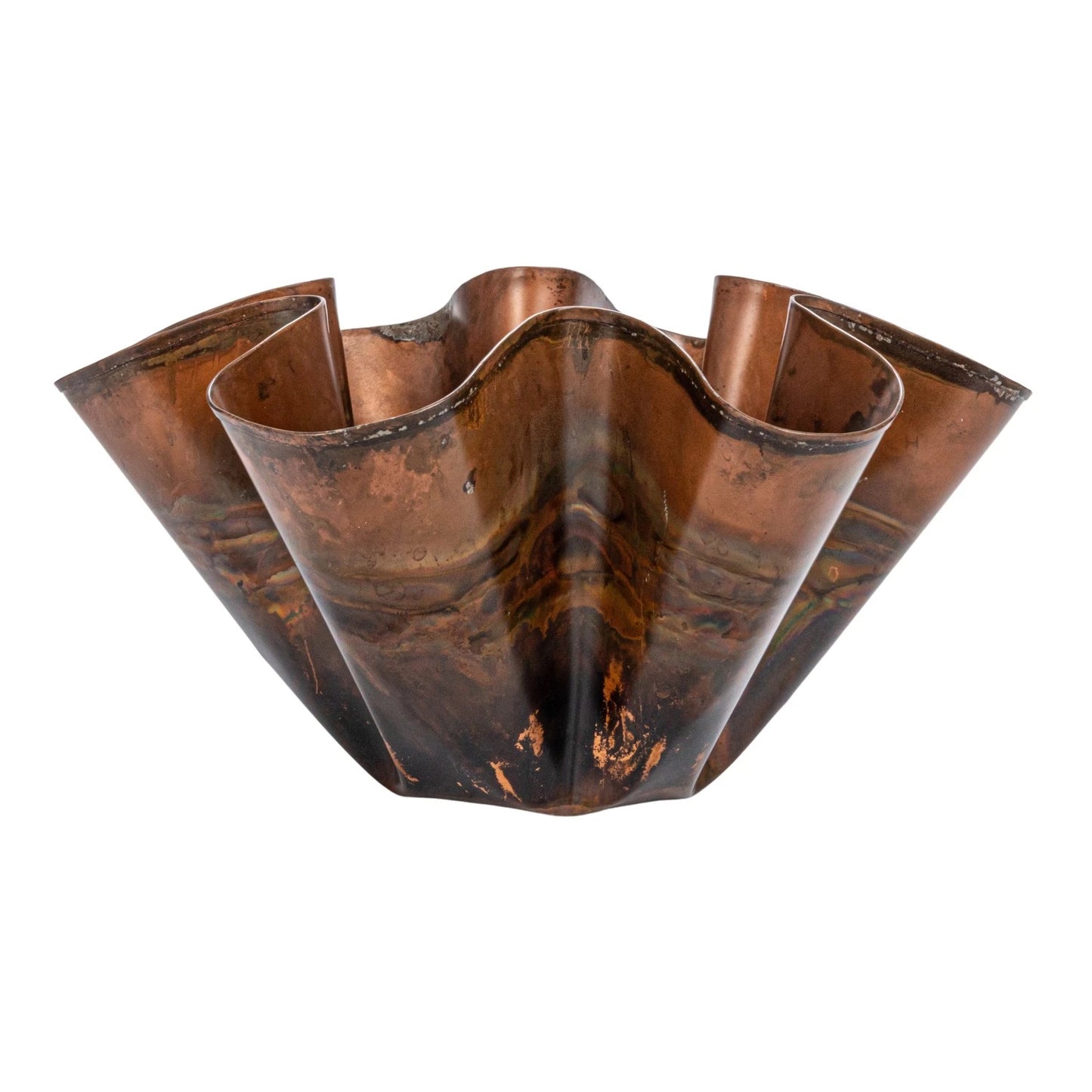 Metal Ruffle Bowl