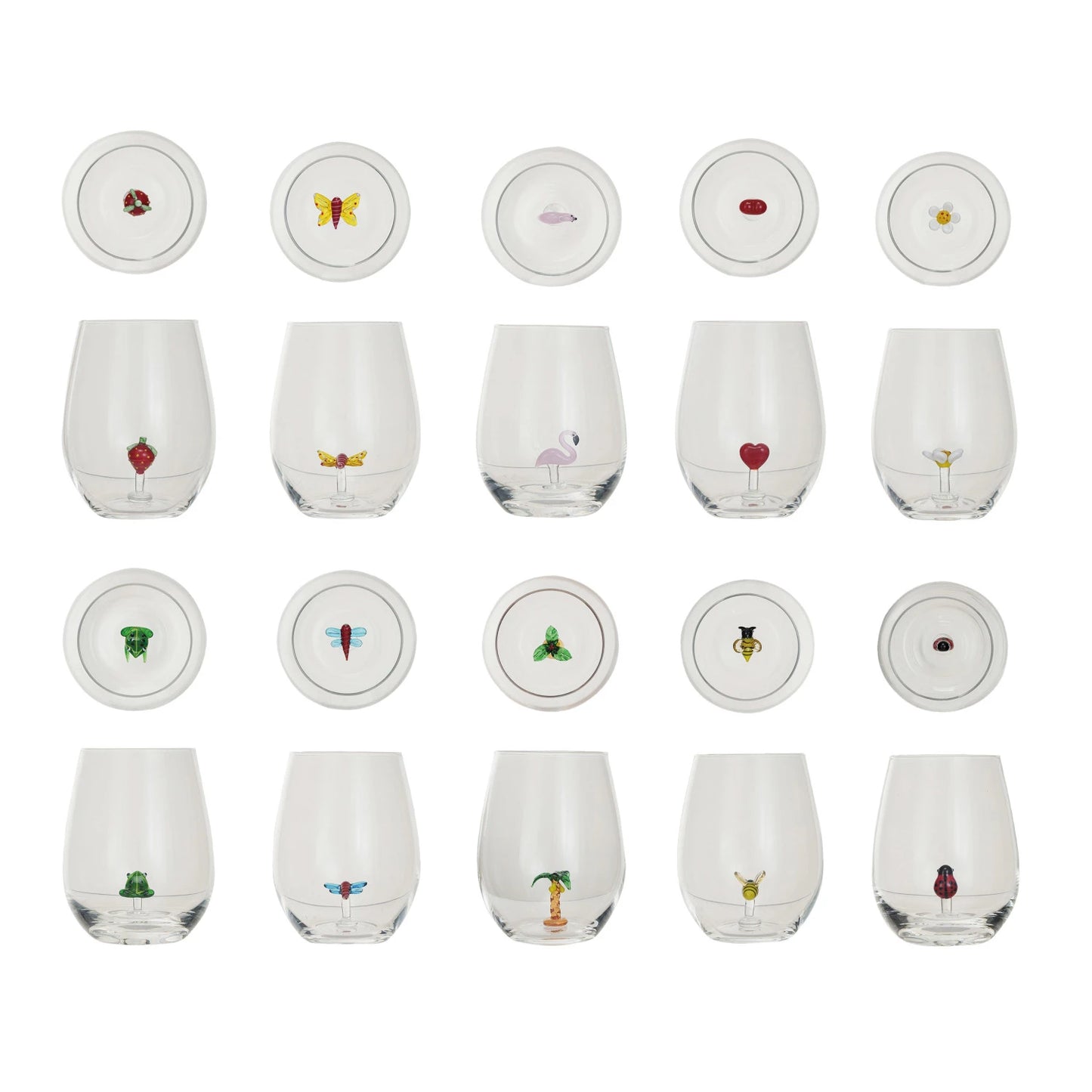 Stemless Figure Wine Glass