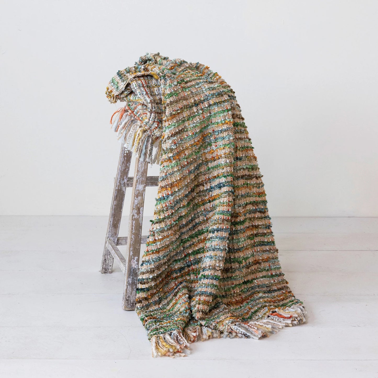 Woven Bouclé Throw Blanket