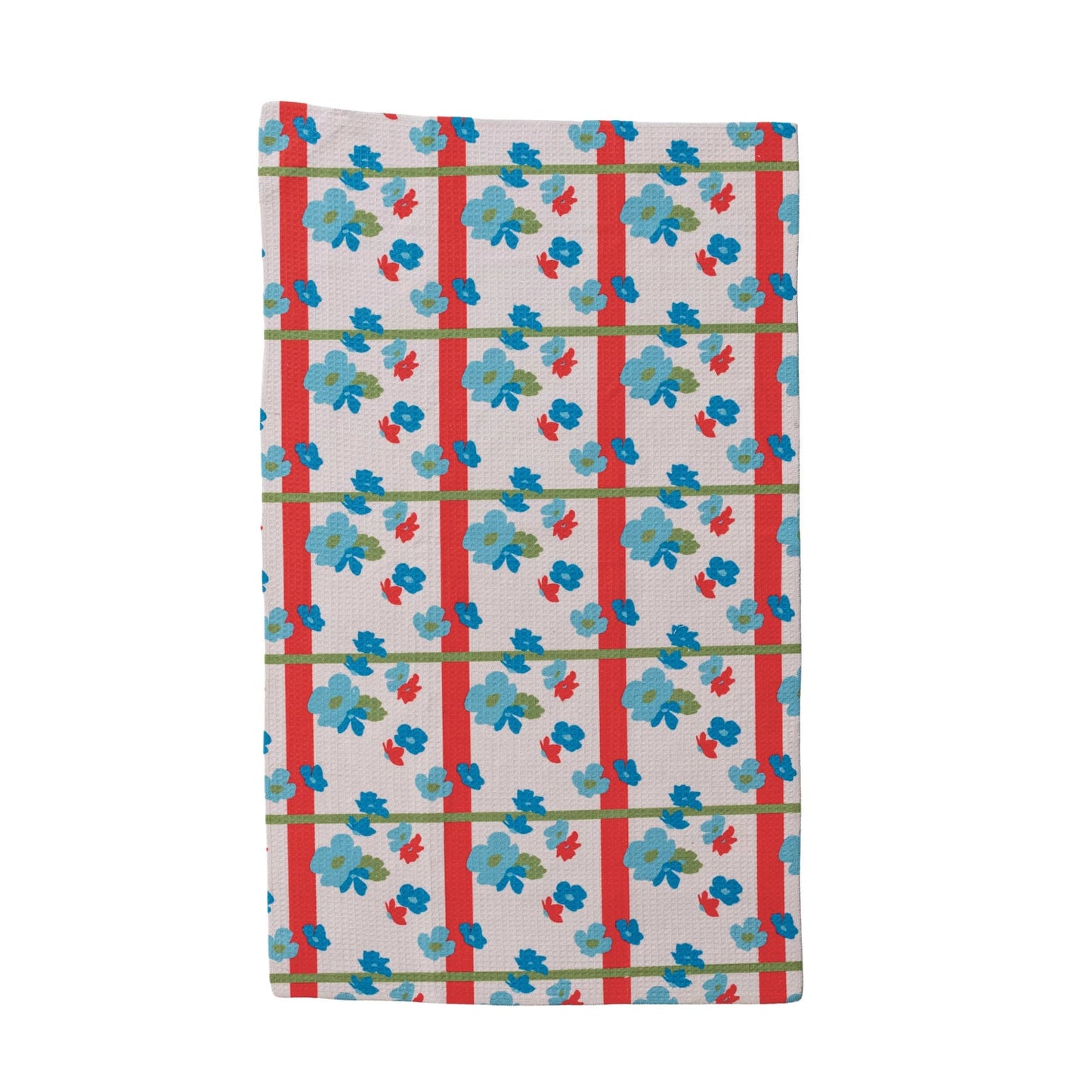 Floral Stripe Microfibre Tea Towel