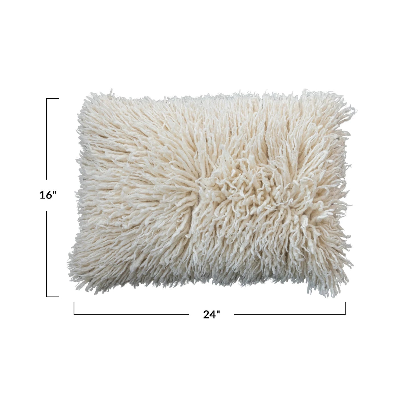 New Zealand Wool Shag Pillow