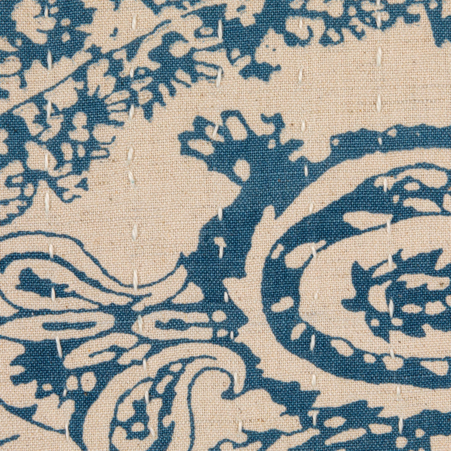 20" Square Blue Pattern Pillow
