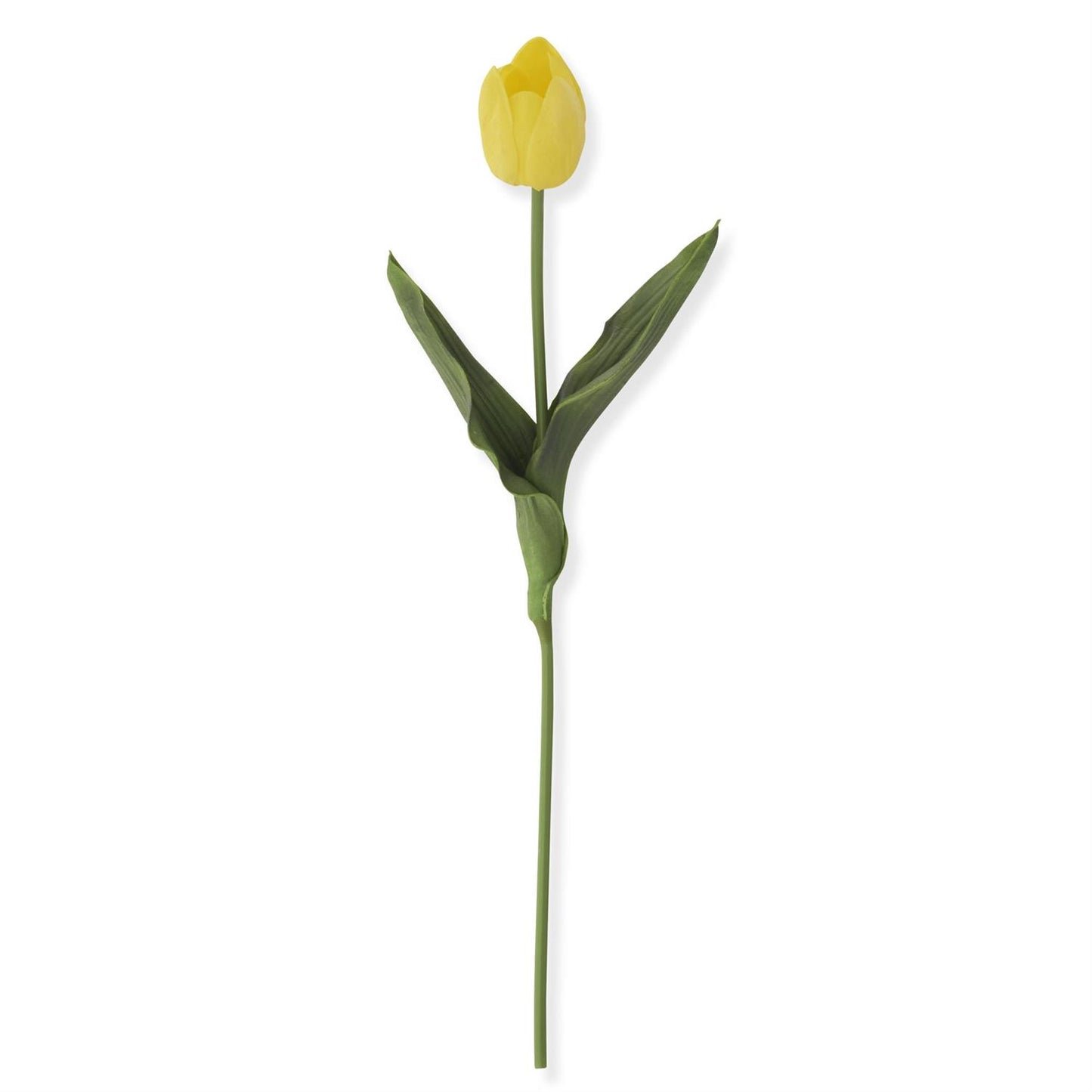 18.5 Inch Yellow Real Touch Tulip Stem