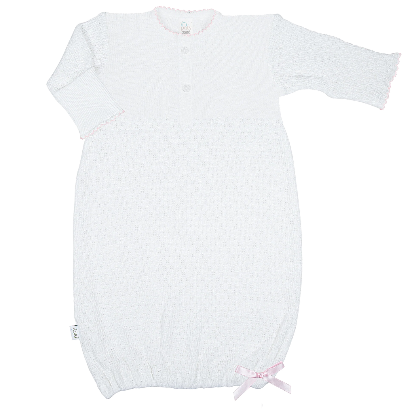 Paty Knit Placket Gown