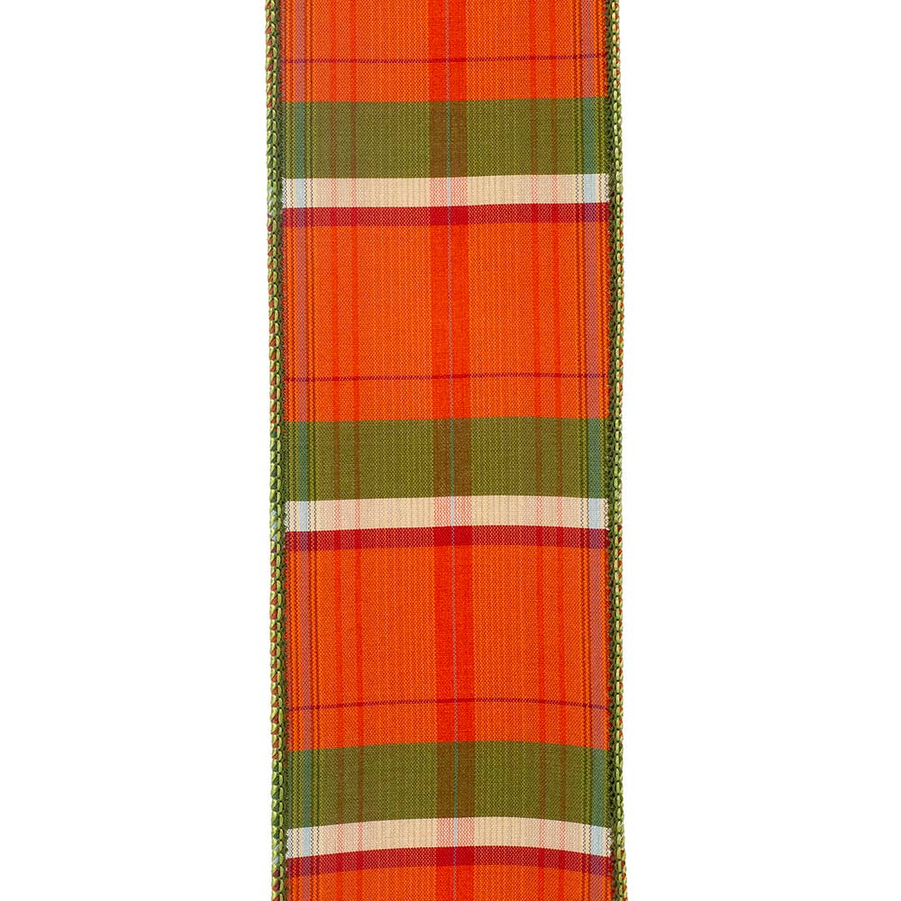 Western Tierra Grande Plaid Wired Edge, Burnt Sienna