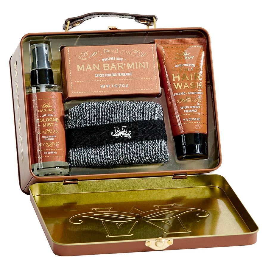 Man Bar Travel Tin Kit Spiced Tobacco