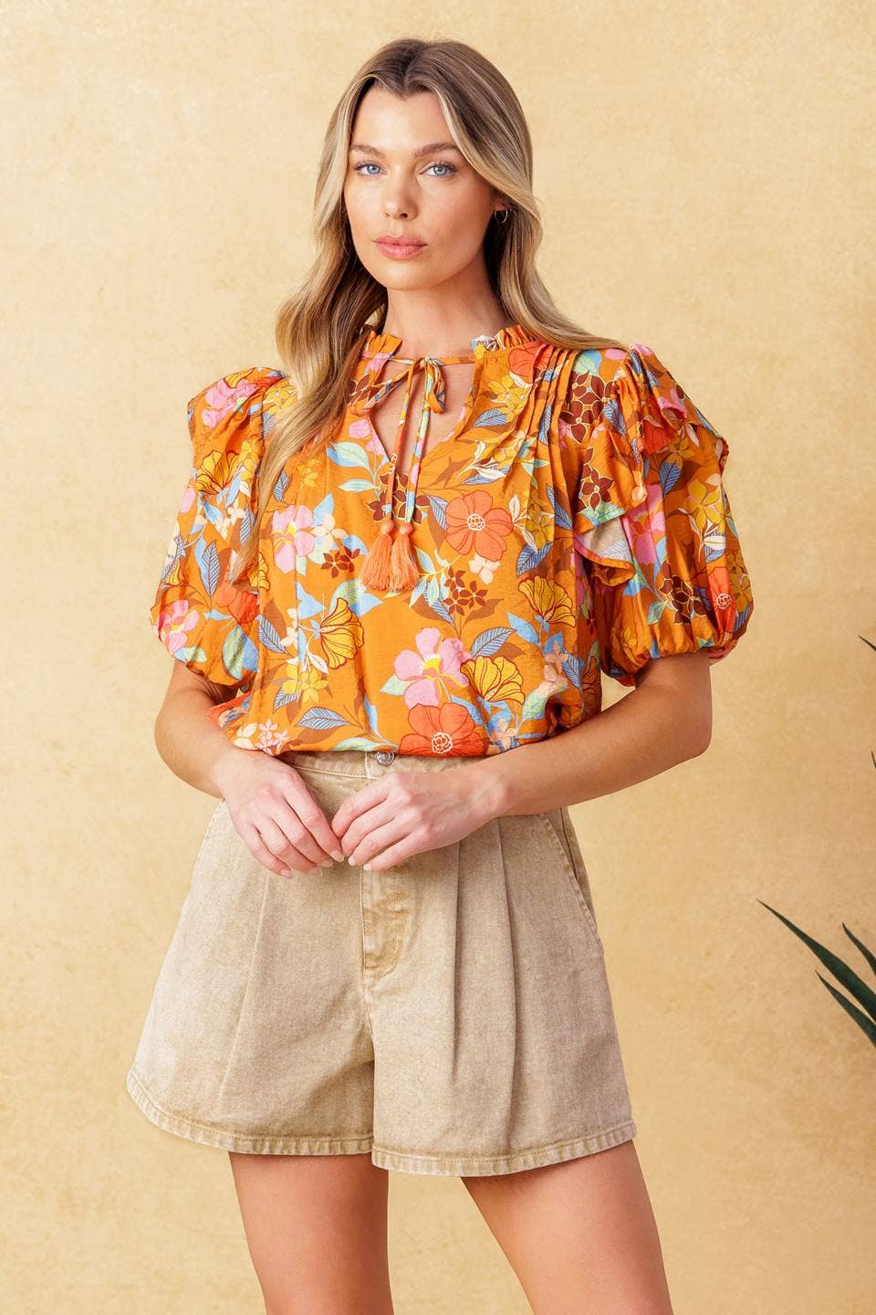 Printed Woven Top