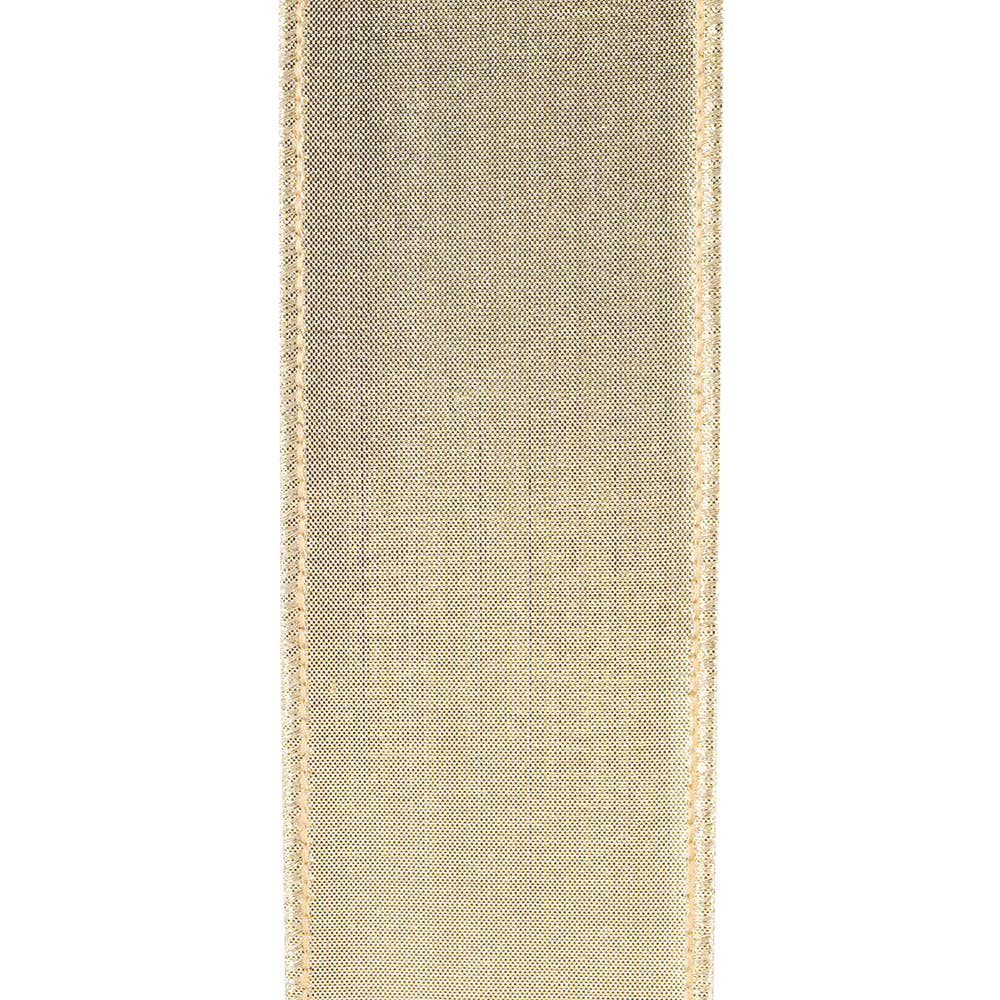 Vintage Check Dupioni Deluxe Gold Backed Wired Edge Orange