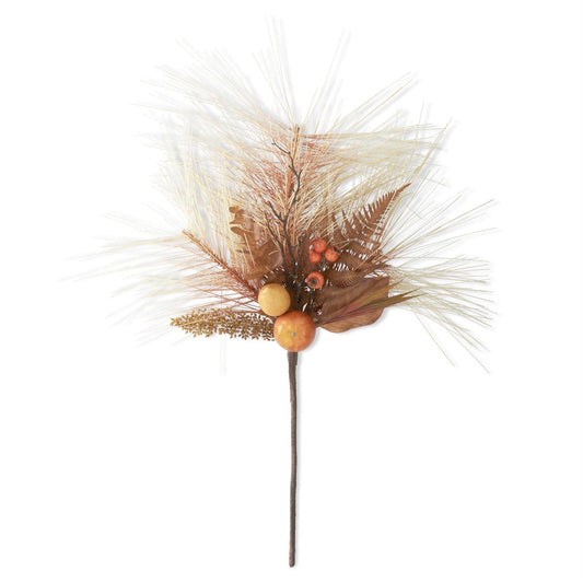 32" Yellow Long Needle Pine Fall Fruit Stem