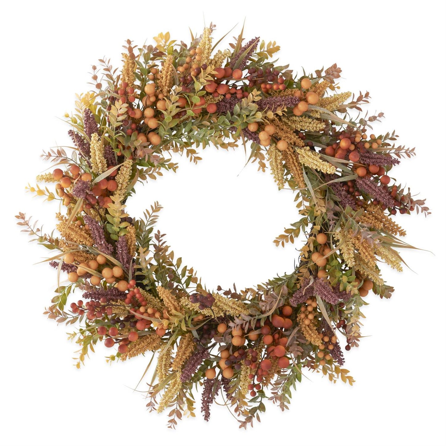 30" Seed Berry Fall Foliage Wreath