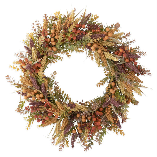 30" Seed Berry Fall Foliage Wreath