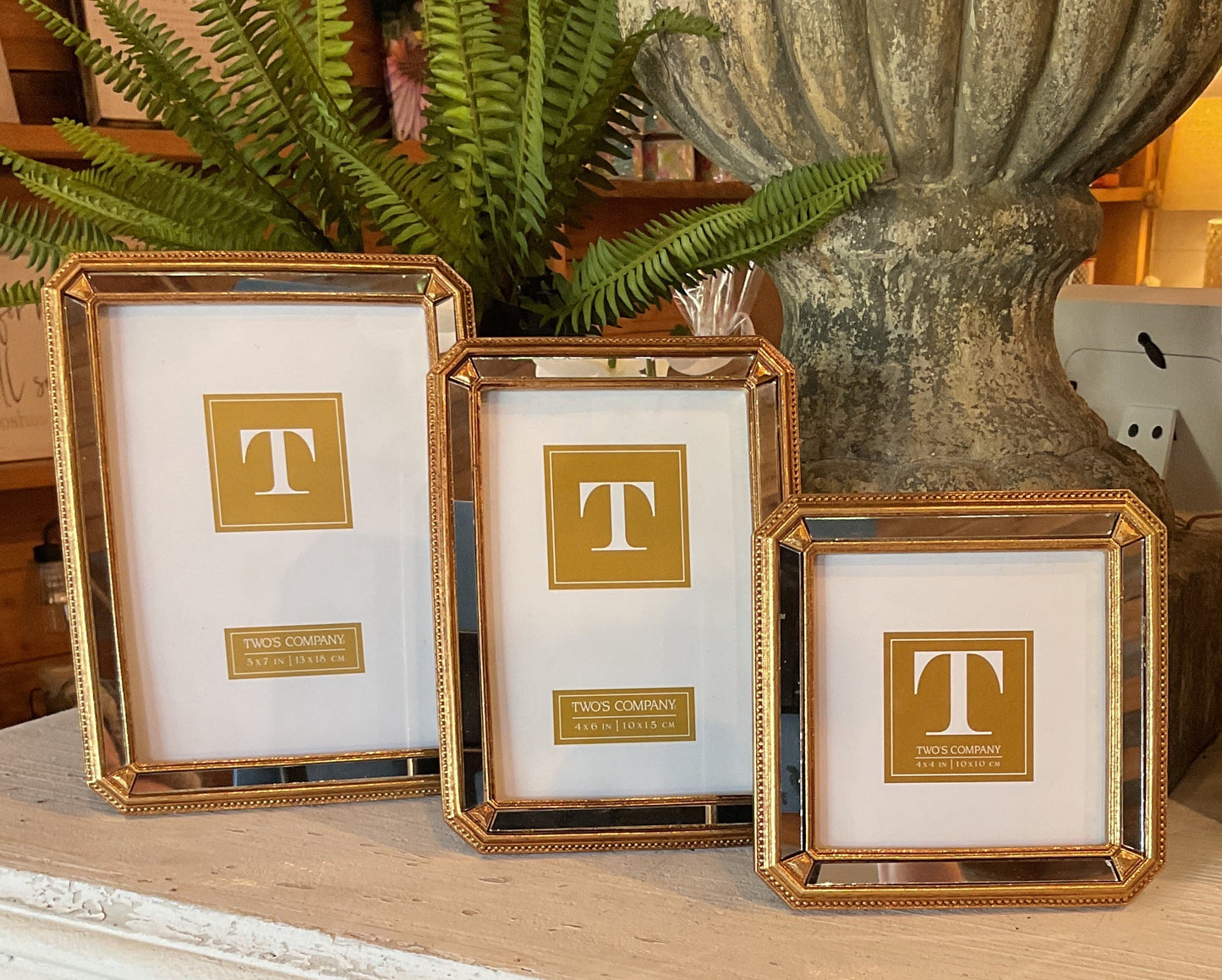 Beveled Mirror Photo Frame