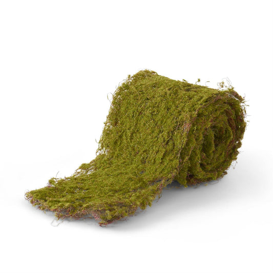 6" x 2Yrd Glittered Moss Riboon