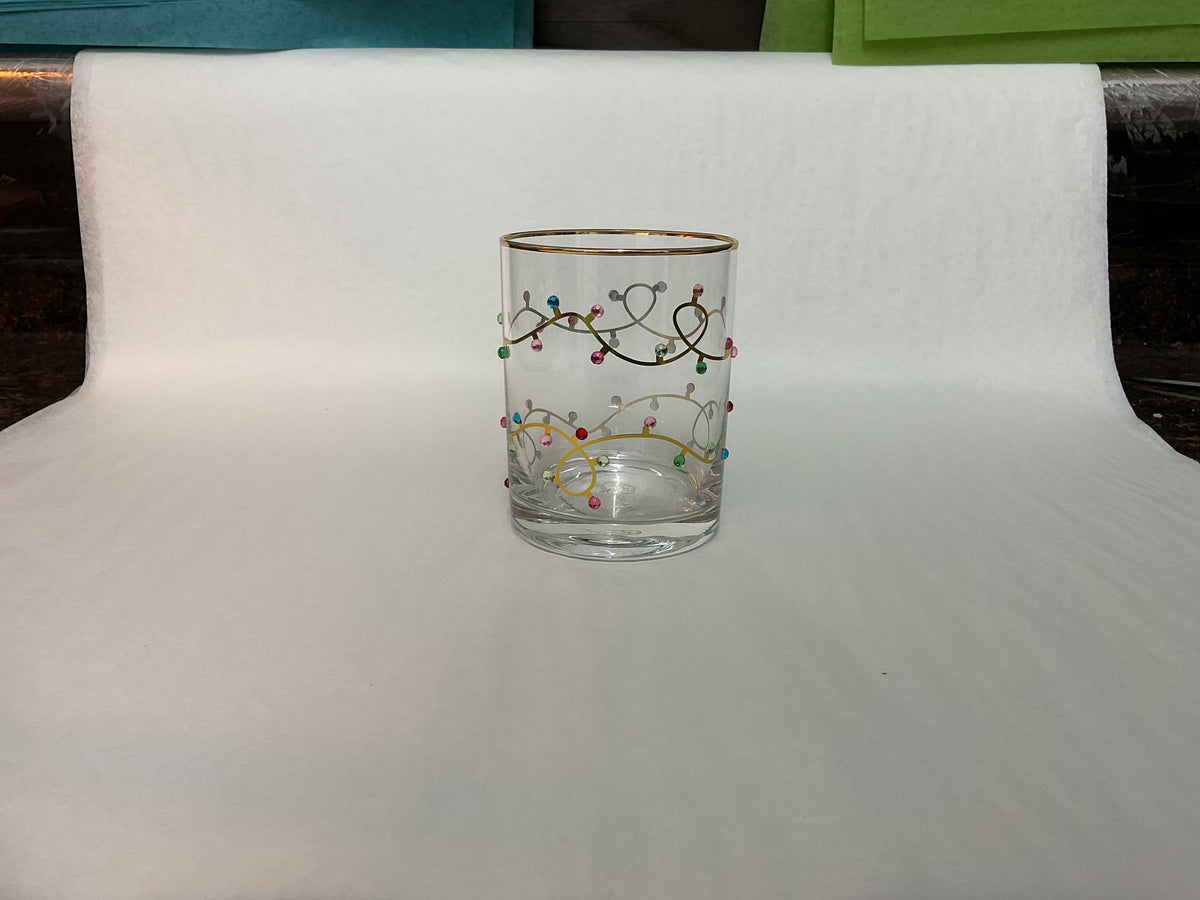 Stemless Holiday Wine Glass