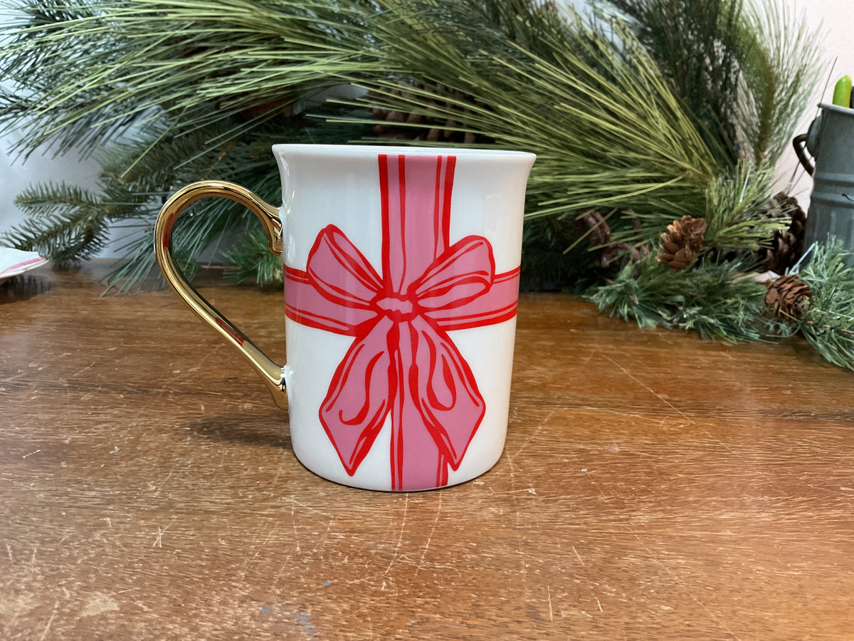 Gold Handle Mug Peppermint Present