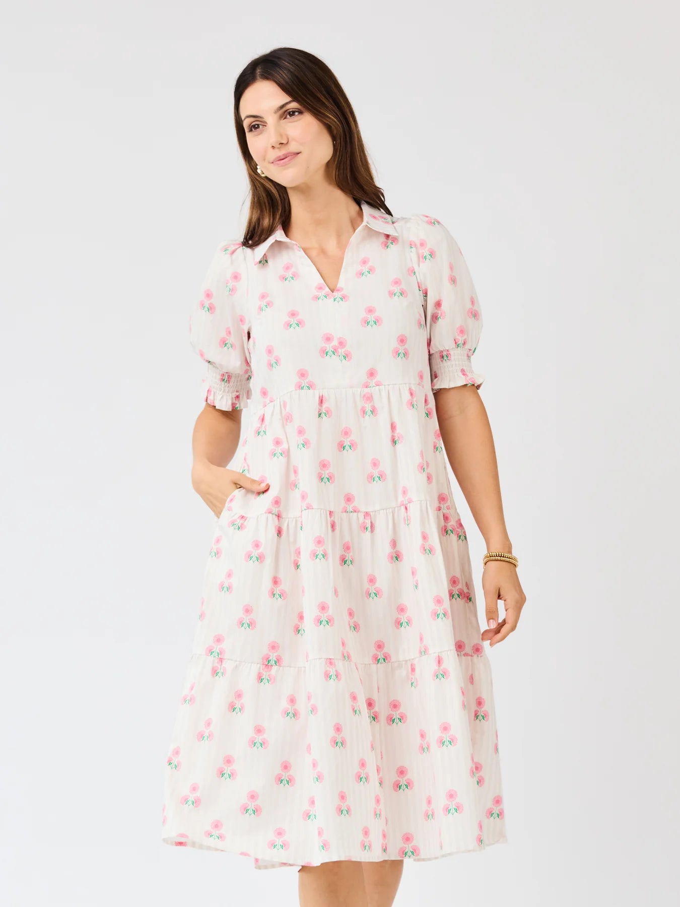 Molly Sweetbriar Stripe Pink Dress